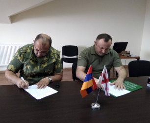 Meeting Held between the Representatives of the Border Guards of Armenia and Georgia