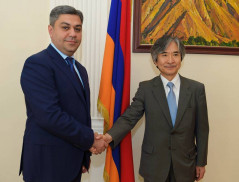 The RA NSS Director met with the Ambassador Extraordinary and Plenipotentiary of Japan to Armenia Jun Yamada