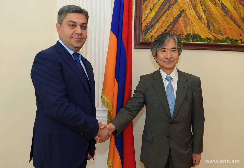 The RA NSS Director met with the Ambassador Extraordinary and Plenipotentiary of Japan to Armenia Jun Yamada