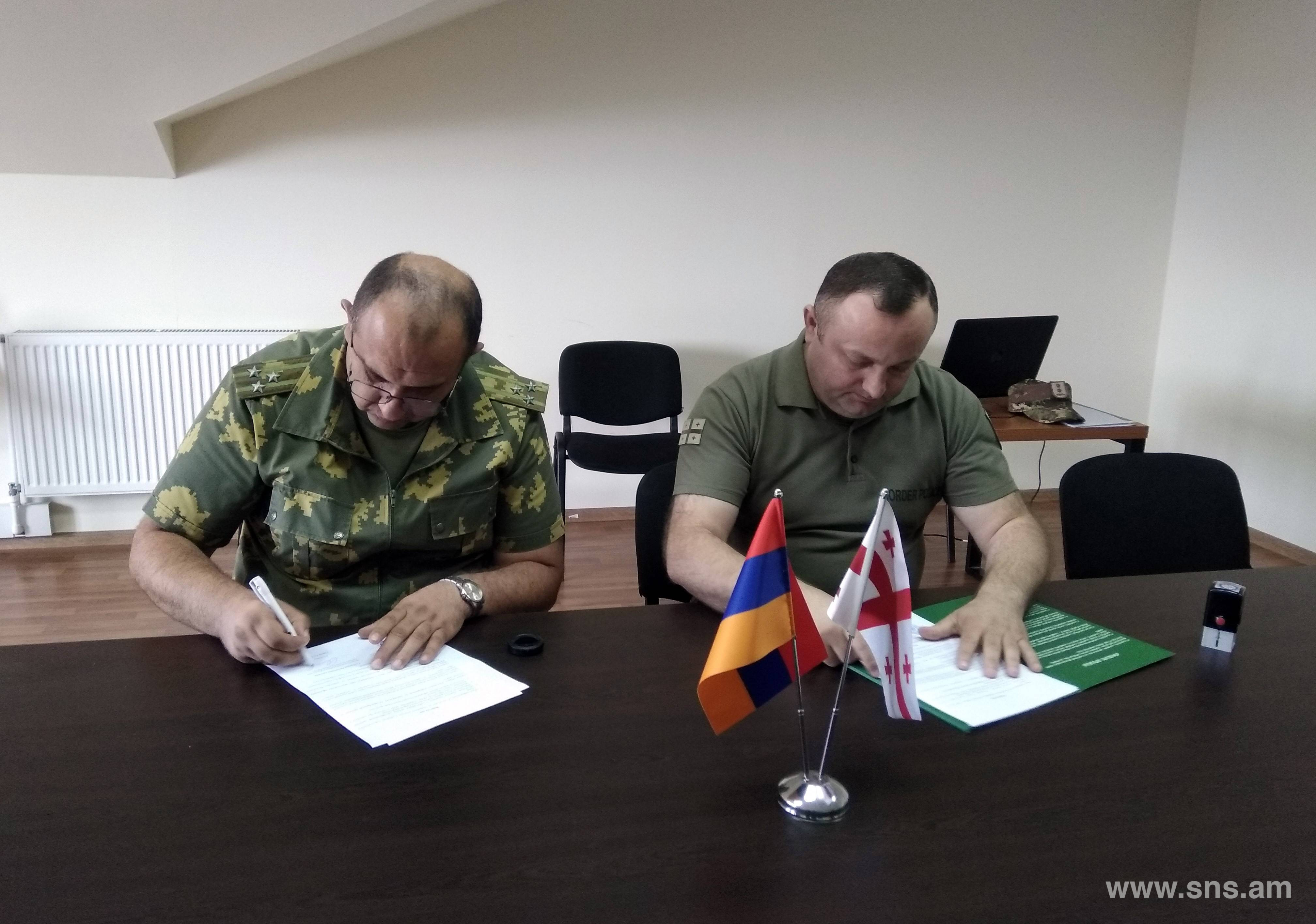 Meeting Held between the Representatives of the Border Guards of Armenia and Georgia