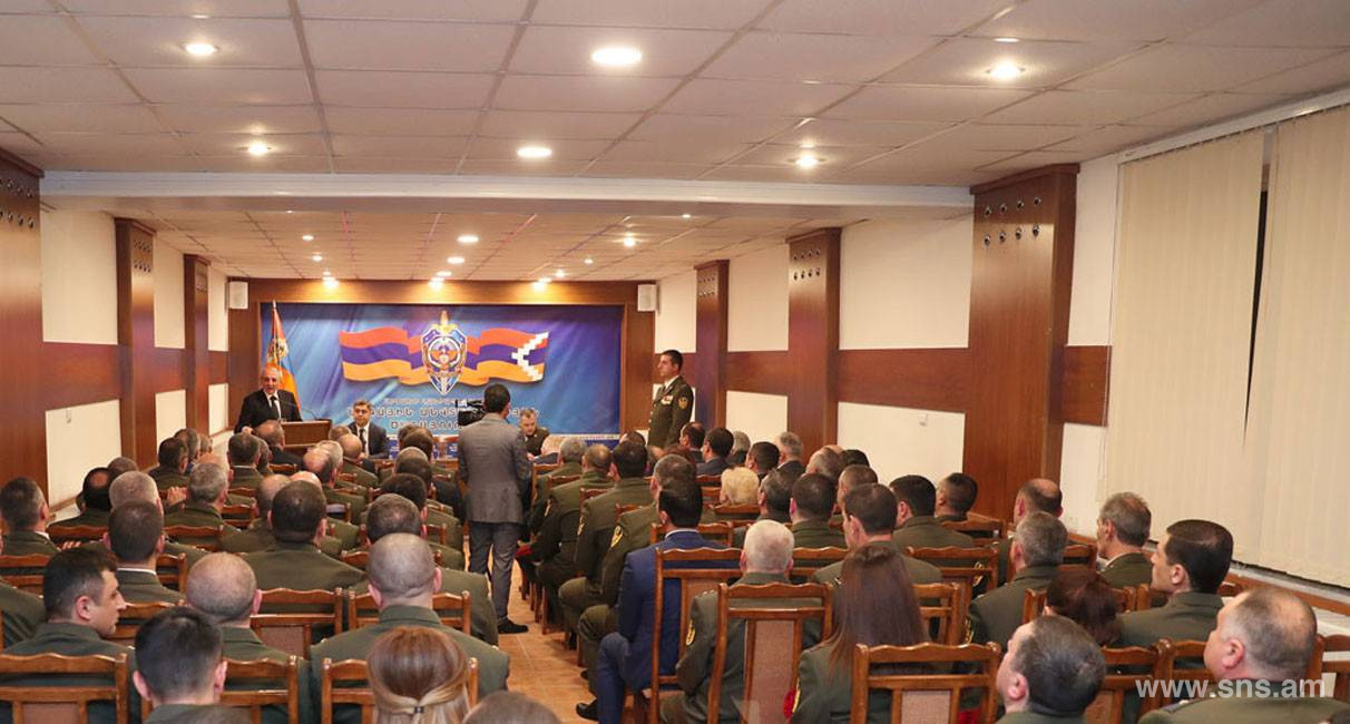 Issues related to cooperation of two Armenian States in the field of security were discussed. RA NSS delegation was in Artsakh Republic