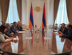 Eduard Martirosyan Hosted Ambassador of India to Armenia and Georgia