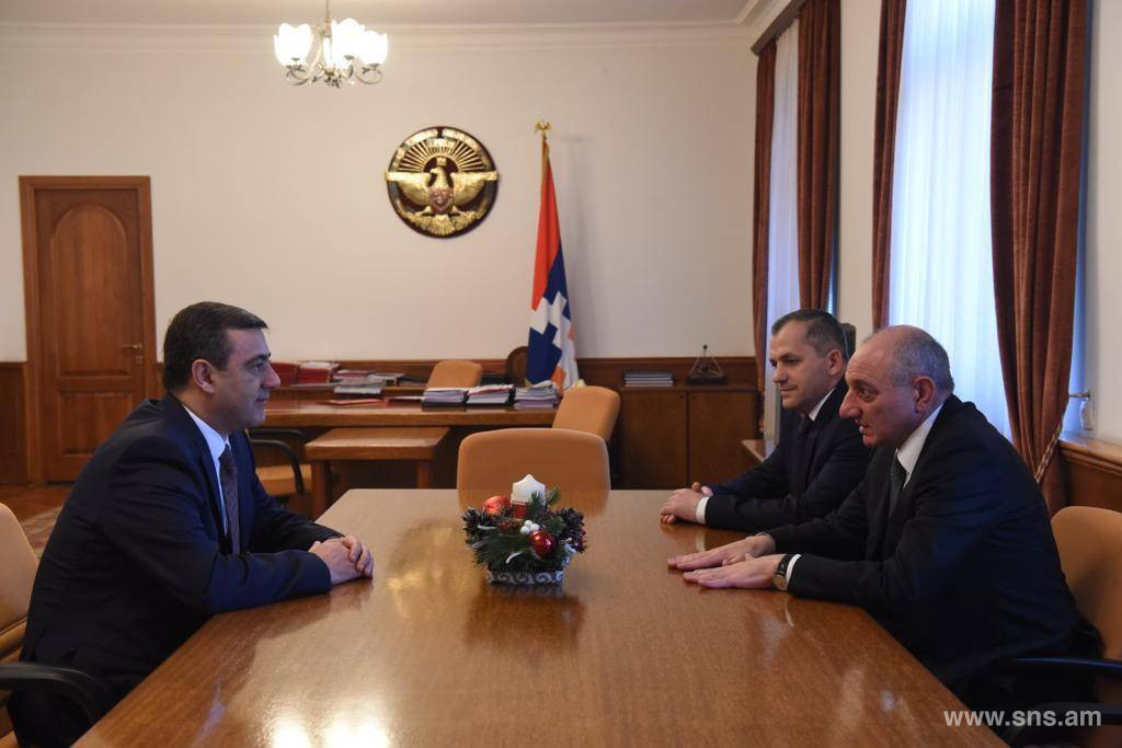 Delegation Led by E.Martirosyan Participated in Ceremonial Meeting Dedicated to Professional Holiday of NSS of Republic of Artsakh.