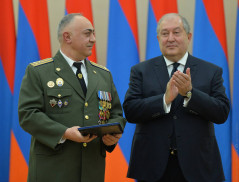 Military Rank of Major General Awarded to Colonel  L. Shahumyan   